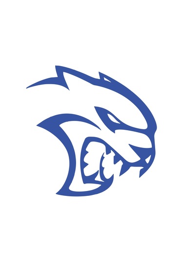 Kaplan Araba Sticker 17x17 Cm Mavi