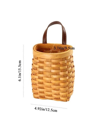 Xurunkeji Ahşap Duvar Sepeti, Masaüstü Meyve Atıştırmalık Saklama Kutusu, Amerikan Pastoral Deri Saplı El Yapımı Saklama Sepeti Ahşap Rengi Xurunkeji Ahşap Duvar Sepeti, Masaüstü Meyve Atıştırmalık Saklama Kutusu, Amerikan Pastoral Deri Saplı El Yapımı Saklama Sepeti Ahşap Rengi