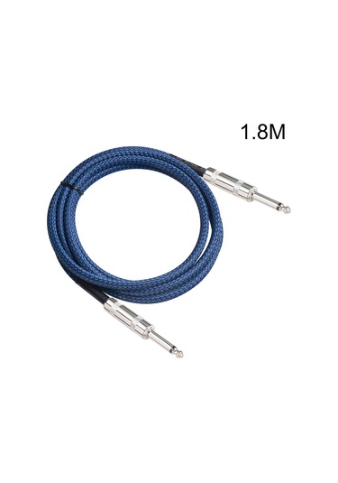 Sones Tc048bl 6,35 Mm Fiş Erkek - Erkek Elektrik Gitar Mono Ses Kablosu, Uzunluk: 1,8 M