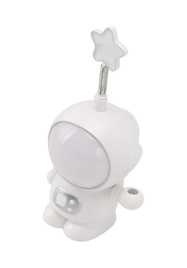 Metabagua Astronot Gece Lambası 3w 5v Led Lamba Usb Şarjlı Kalemtıraş Ev Dekorasyonu Beyaz 2l7yet Beyaz