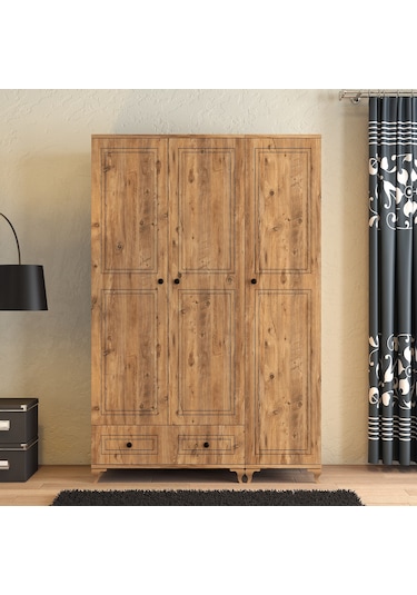 Moxen Mobilya DBC2 Çekmeceli 3 Kapılı Dolap