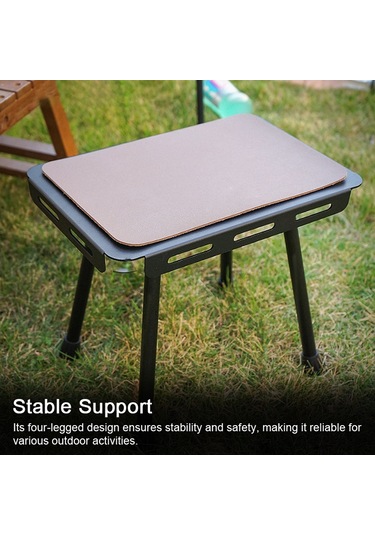 Jeemson Alüminyum Çıkışlı Çift Fonksiyonlu Folding Masa & Tabure - Taşınabilir Kamp, Piknik Ve Balıkçılık Gereci Depo Çantası İçerir Siyah