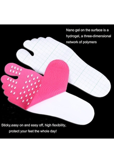 Foot Pad Su Geçirmez Yapışmaz Kaymaz Plaj Havuz Spa Deniz Ayak Bandı Pembe