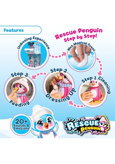 Silverlit Rescue Penguin 88651 - Pembe