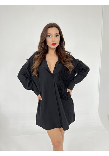 6309 Gömlek-siyah Si Yah