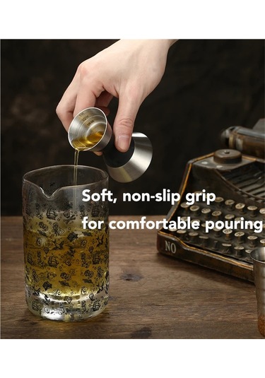 Jialan Paslanmaz Çelik Çift Jigger Kokteyl Bar Ölçüm Fincan