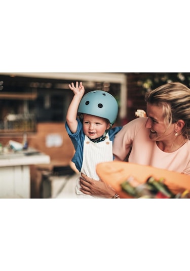 Scoot And Ride Helmet Reflective Bebek Kaskı Xxs-s Petrol Mavisi 181206-96495