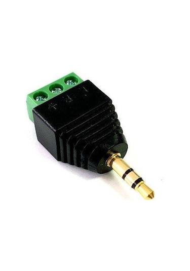 Electroon 3.5Mm Klemensli Stereo Jak Fiş - 1Adet