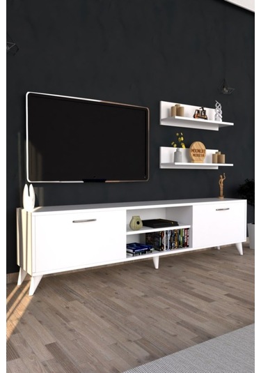 Moonlife Zümrüt Tv Ünitesi  Beyaz