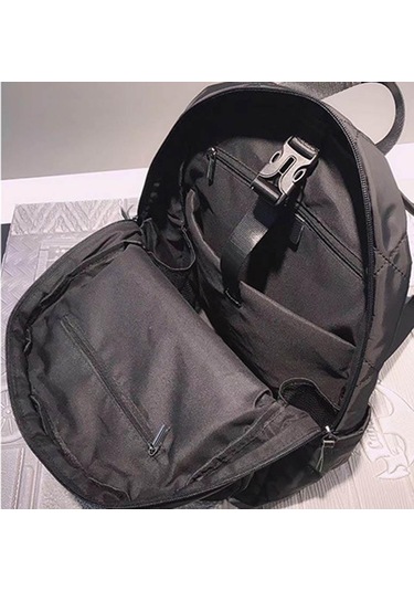 Oxford Sırt Çantası Kadın Eğlence Sırt Çantası Yeni Su Geçirmez Unisex Sırt Çantası Büyük Kapasiteli Basit Seyahat Yolcu Çantası Öğrenci Sırt Çantası Black Siyah