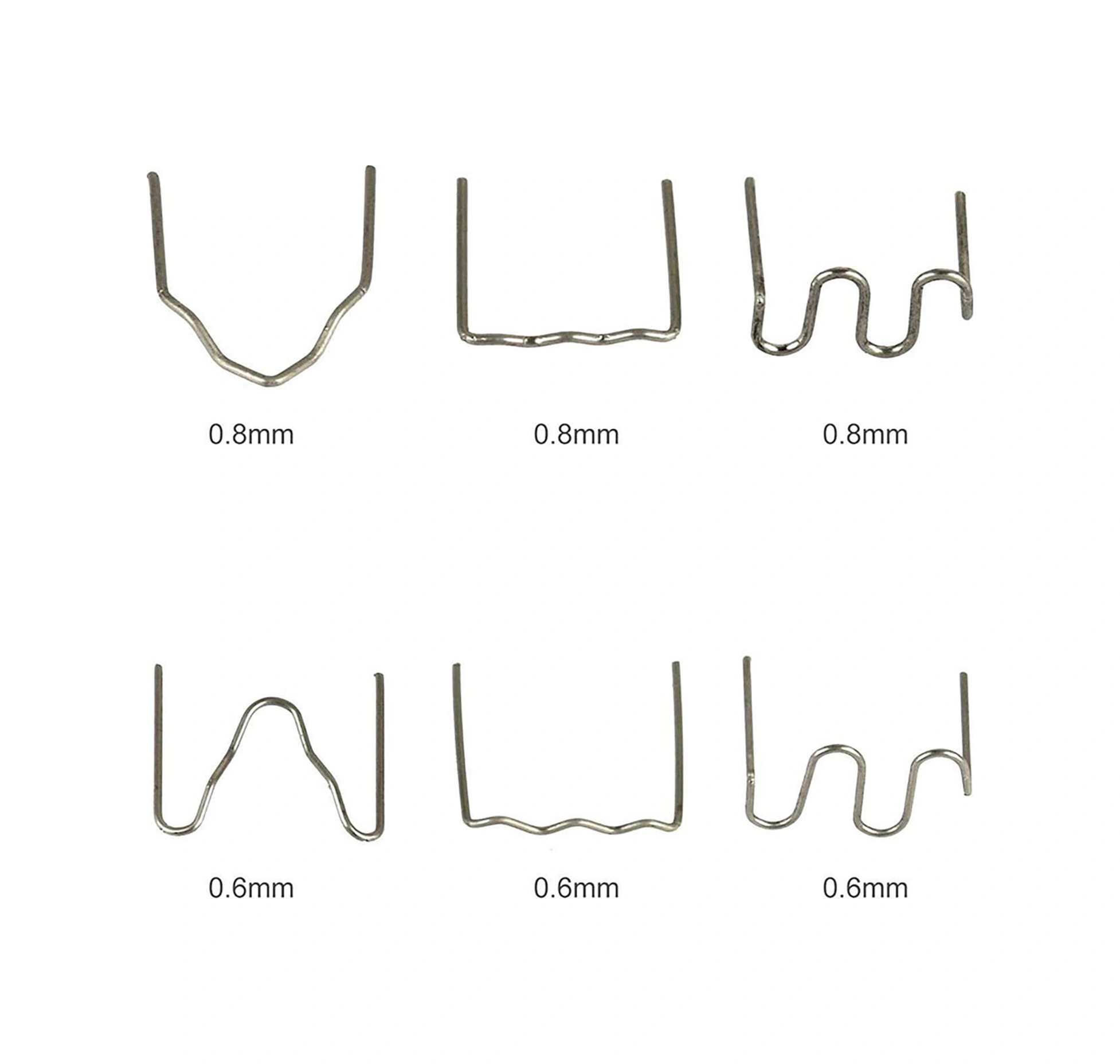 Yuntech01 500 Adet 0.6mm Büyük Dalgalı Tungsten Çelik Otomobil Tampon Tamiri Kaynak Çivi, Plastiği Onarım İçin Kaynak Makinesi İle Kullanılır