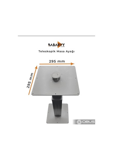 Obus Akaravan Masa Ayağı Teleskobik Masa Ayağı 720mm Babarvy