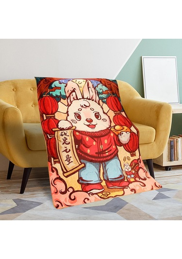 Homyl 31 "x 43" Yumuşak Atma Battaniye Flanel Oturma Stil-a Stil A Çok Renkli