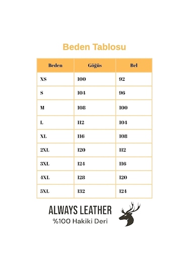 Always Leather Usta İşi Özel Dikim %100 Hakiki Deri 1803340027 Kahverengi