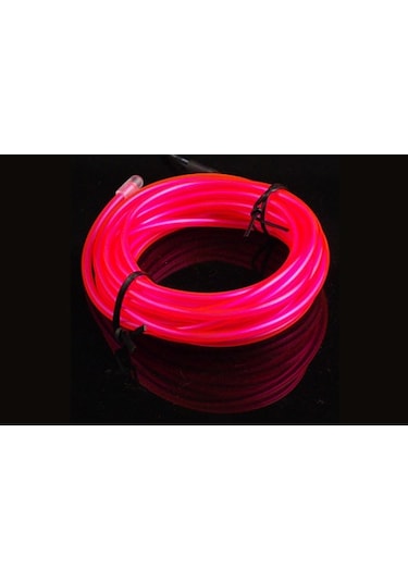 El Wire Neon İp Led - Sıcak Pembe 3m