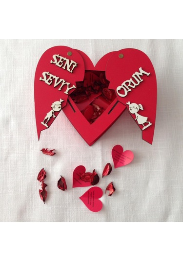 Seni Seviyorum Ahs Ap Hediye Kutusu Kalpli