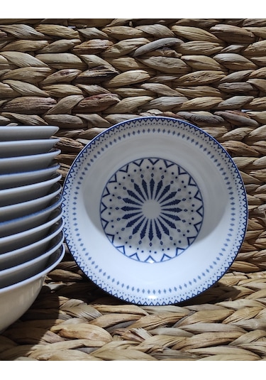 Güral Porselen Dijital 12 Adet 14 Cm Küçük Çorba Kase
