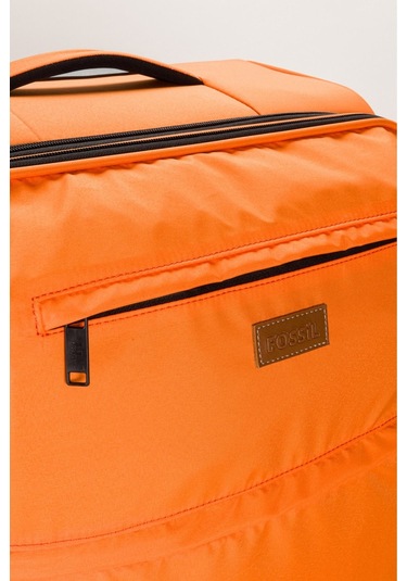 Unisex Kabin Boy Kumaş Valiz 028-03 Turuncu