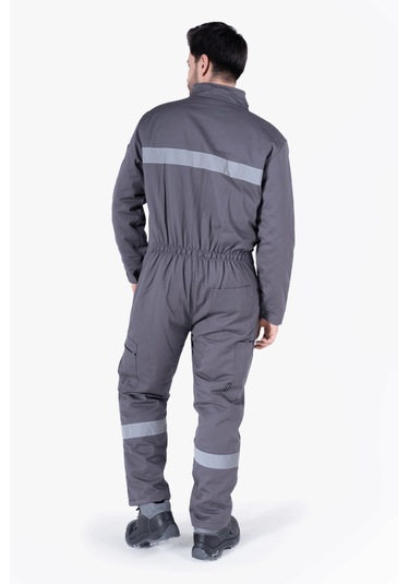 Kapitoneli Dik Yakalı Tulum