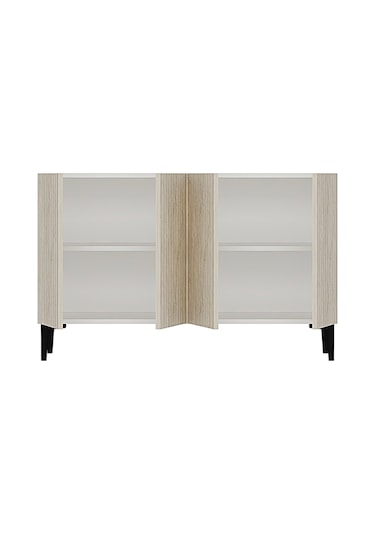 Ka1214bt Zeynep Konsol Ve Tv Sehpası Beyaz-traverten 120cm