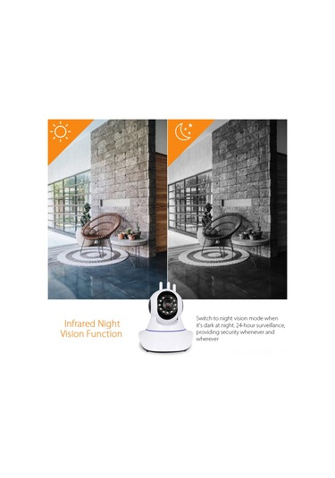 Aubyhe 1080p Hd Ev İçi Kamera: 360 Panoramik Görüş, İki Yönlü Ses, İnfrafed Gece Görüşü Ve Hareket Algılama İle Uzaktan İzleme