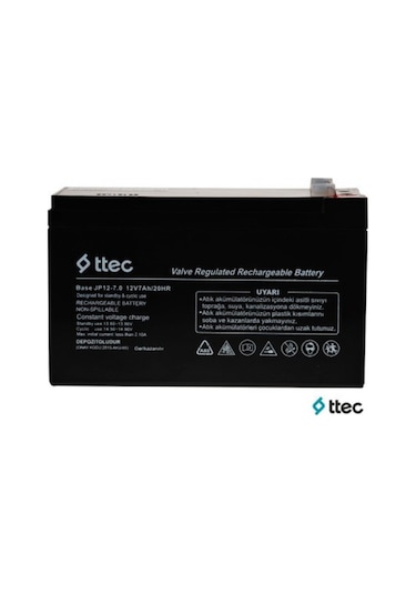 Ttec Base 7AH 12v Kuru Tip Akü 2024 Üretim