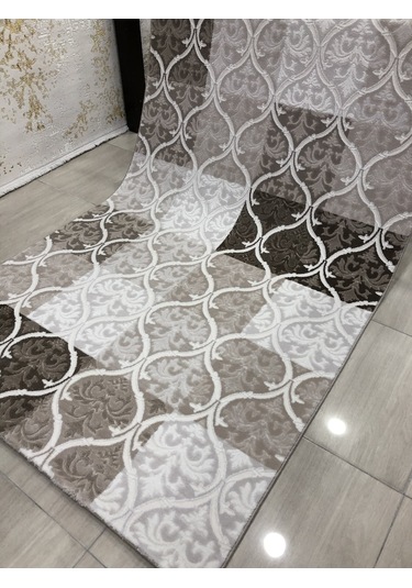 Dinarsu Halı Divina 150X233 Dı-010 Vizon Krem Kareli 4 M2 Halı !