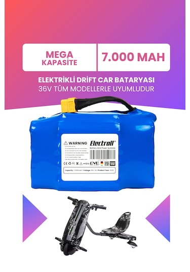Drift Car Bataryası 36v 7.000mah Mega Kapasite