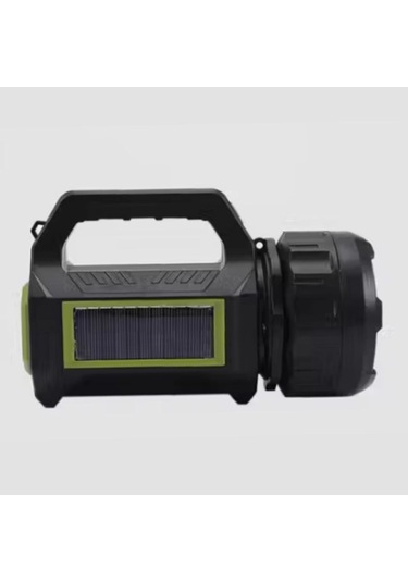 Buffer Şarjlı Led El Feneri 10w Taşınabilir Acil Durum Lambası Usb Şarjlı & Yan Cob Işıklı Çok Renkli