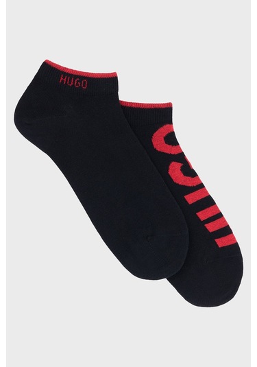 Hugo Erkek Çorap 50468111 001 Siyah-kırmızı Siyah-Kırmızı