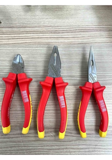 1000 V Pense 160Mm Yan Keski 140Mm Kargaburun 160Mm 3 Lü Set