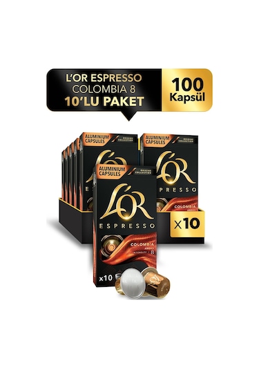 L'or Espresso Origin Colombia Kapsül Kahve 10 x 10'lu