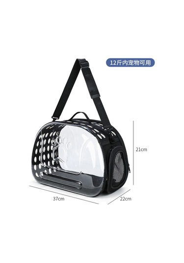 Kedi Nefes Alabilir Uzay Kabini El Çantası-ı Siyah S