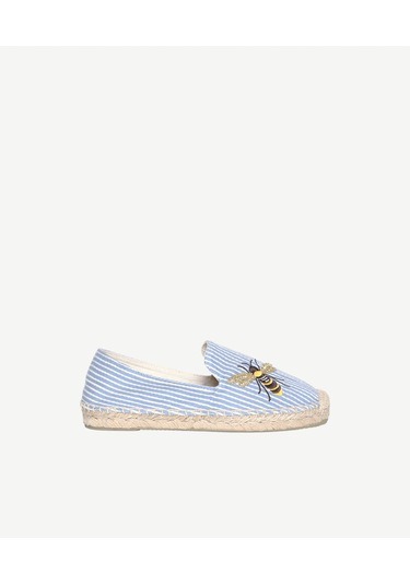 Yargıcı Arı Nakış İşlemeli Espadril 26ykay4031x 021 Mavi