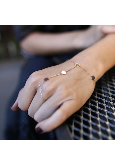 Pullu Şahmeran Bileklik Rose Gold