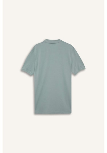 DeFacto Regular Fit Polo Yaka Kısa Kollu Basic Düz Pike Kumaş Tişört C1293AX24SPGR488