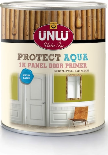 Ünlü Protect Aqua Su Bazlı 1K Panel Kapı Astarı Beyaz 0,9L