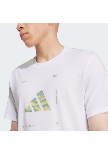 Whıte Adidas Erkek Günlük T-shirt M Box Logo G T Jd8232 Beyaz