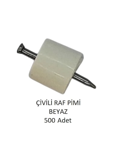 Çivili Raf Pimi Beyaz 500 Adet
