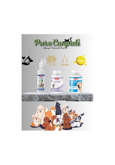 Purecanpati Köpek Pati Temizleme Calming Vitamin Seti