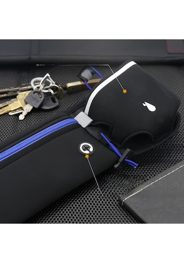 Mufunye Yeşil Spor Bel Çantası - Su Matarası Bölmesiyle Unisex, Spor, Koşu, Bisiklet İçin Su Geçirmez Cep Telefonu Kart Depolama Tek Beden Çok Renkli