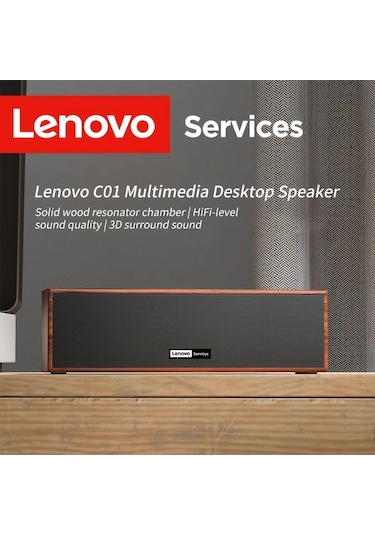 Willowhaven Lenovo Ahşap Desenli Usb/bt Hoparlör: Klasik Retro Tasarım, Stereo Ses Sistemi