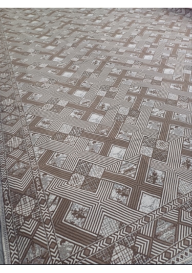 Savan Dokuma Halı Örtüsü 6m² Kahverengi