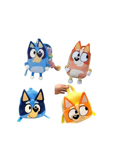 Yeni Bluey Köpek Crossbody Çanta Kalem Çantası Çocuk Karikatür Köpek Bluey Aile Style D Style D Çok Renkli