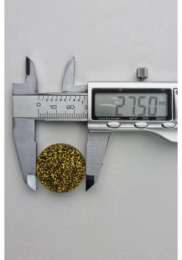 Büyük Boy Akrilik Simli Pembe Kaban Çeket Hırka Yelek Düğmesi 5 Adet