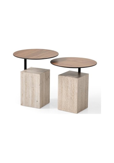 Orta Sehpa Takımı No:779 Mdf 2 Li Sehpa Takımı Zigon Sehpa Rehome