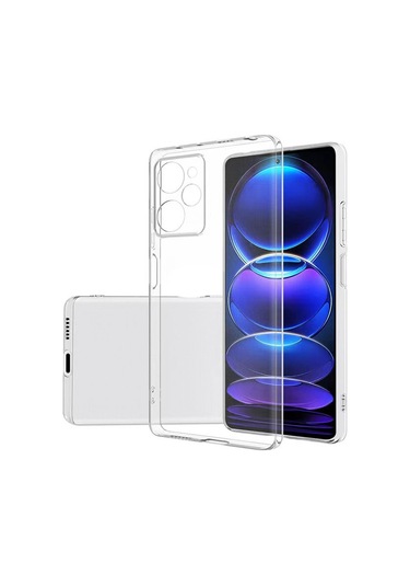 Prolysus Xiaomi Poco X5 Pro Kılıf Kamera Korumalı Şeffaf Yumuşak Silikon Kılıf