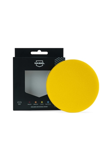 Nasiol Özel Hava Kanallı Polisaj Süngeri/Pedi Hare Giderici 150mm Mavi Araç Pasta Cila Pedi