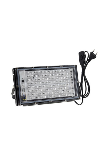 Yaleker 50w/100w Uv Led Projektör, Ip65 Su Geçirmez, 395nm Mor Işık, İç Ve Dış Mekan Kullanımı RGB