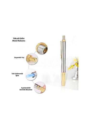 Hacamat Kalemi Tekli Açık Gri